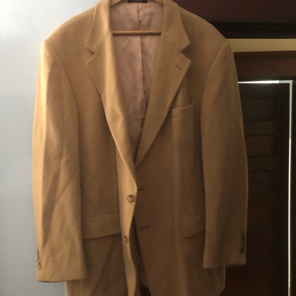 Milburn Men's Camel Wool Blazer - Classic Single-Breasted Jacket